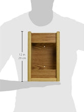 1-Pocket Rectangle Glove/Tissue Box Holder, Light Oak